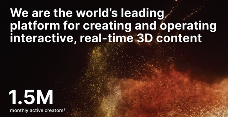 Unity Technologies has 1.5 million monthly active users.