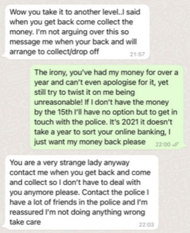 He claimed to have a lot of friends in the police