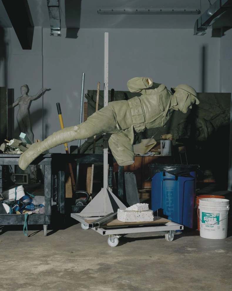 This foam core armature used for sculpting